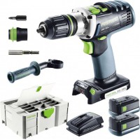 FESTOOL DRC 18/4 Li 5.2-Plus gręžtuvas - suktuvas 2x5.2 Ah